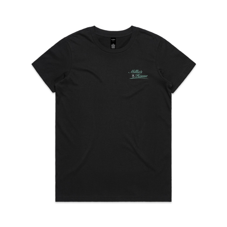 Millies House Womens T-shirt (Black) (XS)