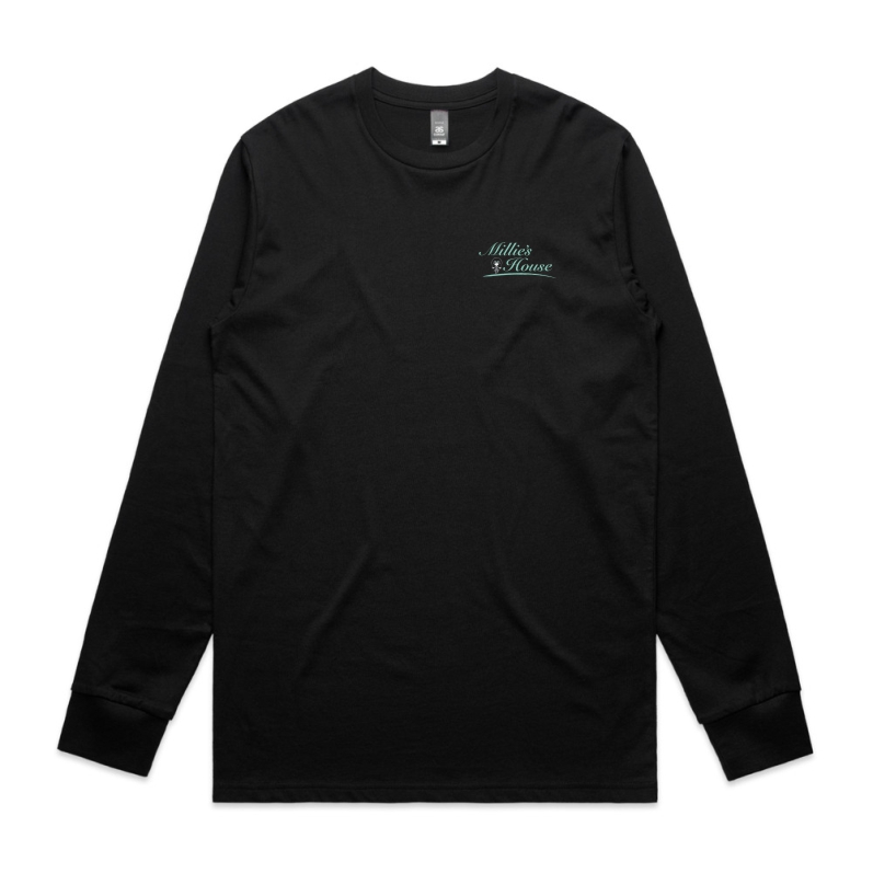 Millies House Mens Long Sleeve T-shirt (Black) (S)