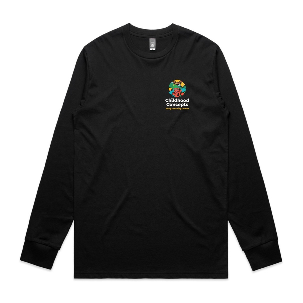Childhood Concepts Mens Long Sleeve T-shirt (Black) (S)